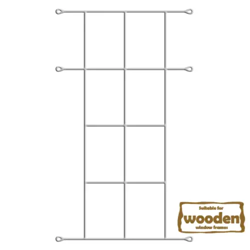 Xpanda White 8-Pane Cottage Burglar Bar – 1120 × 530 Mm 1