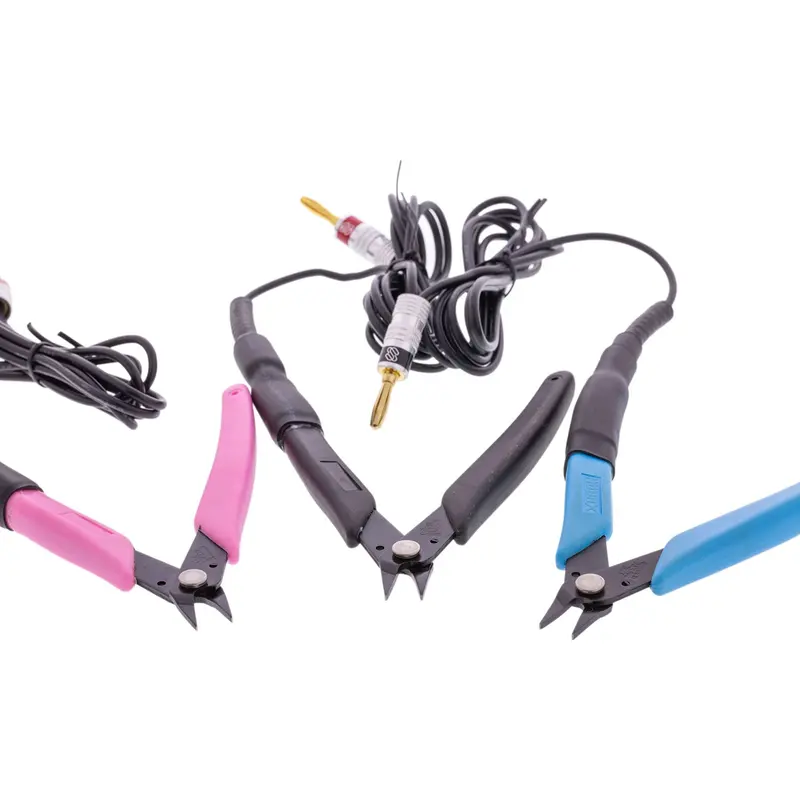 Xuron® 475 Short-Nose Grounded Pliers – 2Mm Jaw, Esd-Safe For Micro Welding (Blue/Pink/Black) 1