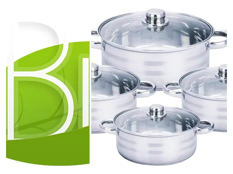 Zanotti Zn-Cas1 8-Piece Premium Stainless Steel Cookware Collection 1