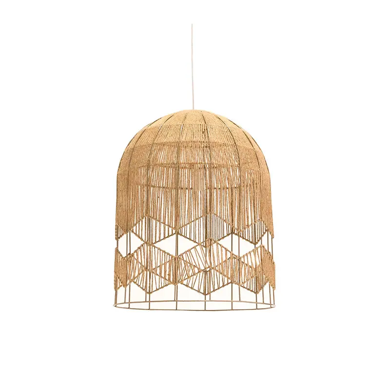 Zimbali Tall Jute String Pendant – Natural Fiber Hanging Light 1
