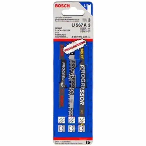 Bosch U567A3 U-Shank Progressor Jig Blade Set (3-Piece) 1