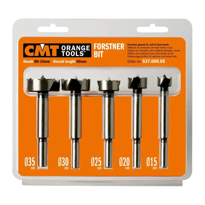 Cmt 537.000.05 Five-Piece Forstner Bit Set – General Purpose Boring Kit 1