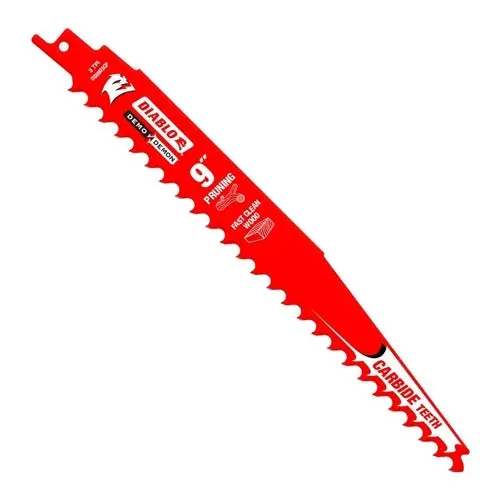 Diablo 9-Inch Demo Demon Reciprocating Saw Blade — 3 Tpi Carbide Teeth For Wood & Pruning 1