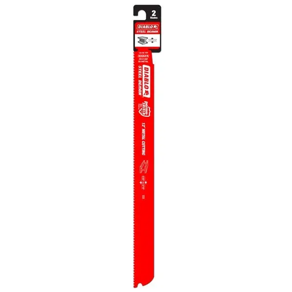 Diablo Bi-Metal Reciprocating Saw Blades – 12", 14/18 Tpi, 25-Pack For Metal 1