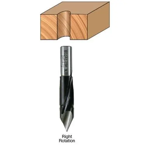 Freud 3/8" Diameter Through-Hole Drill Bit For Clean, Chip-Free Hole Making 1