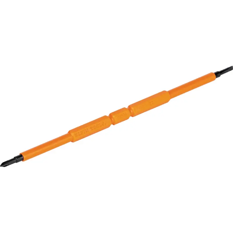 Klein 13157Insp Insulated Double-Ended Screwdriver Bits – Slotted & Phillips, 2-Pack 1