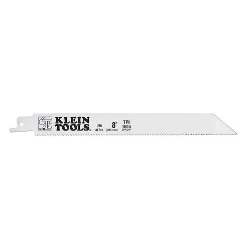 Klein 31741 8-Inch Reciprocating Saw Blades — 10/14 Tpi, 5-Pack 1