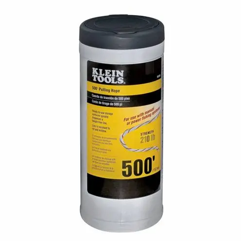 Klein 56108 Orange-Tracer Pull Line – 500-Foot High-Visibility Fiberglass Rope 1