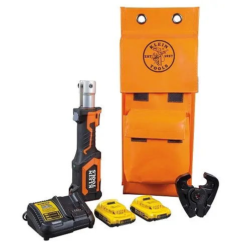 Klein Bat207T2 Battery-Powered 7-Ton Crimper With D3 Groove Die Set 1