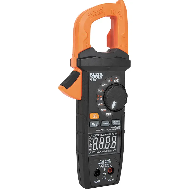 Klein Cl810 Clamp Meter — 600A Ac/Dc With Built-In Worklight 1