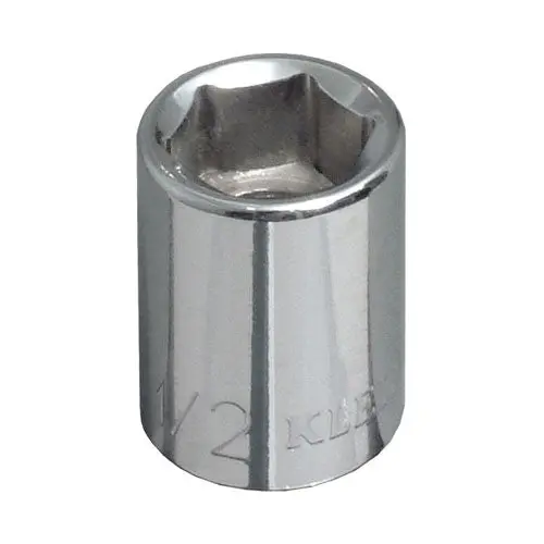 Klein Tools 65700 3/8-Inch Drive 6-Point Standard Socket – Durable Chrome Finish 1