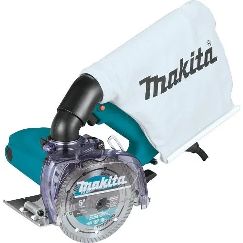 Makita 4100Kb 5" Dry Masonry Saw – Integrated Dust Extraction For Cleaner Operation 1
