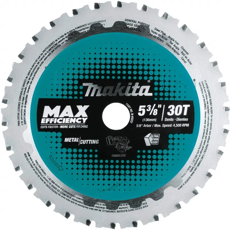 Makita B-69222 Max Efficiency Circular Saw Blade – 5-3/8-Inch, 30-Tooth Carbide Design 1