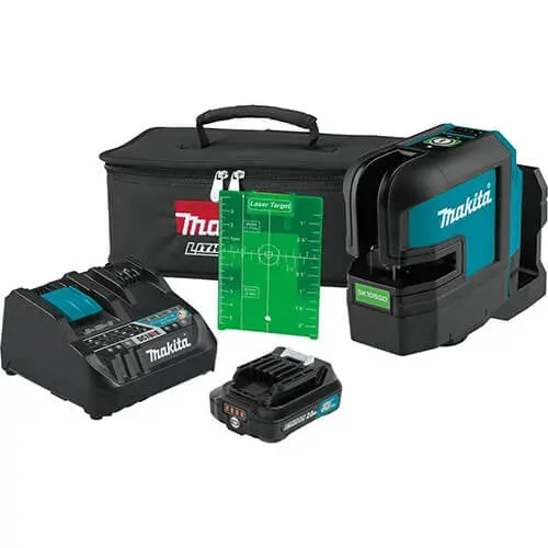 Makita Sk105Gdnax 12V Green Beam Cross-Line Laser Kit 1