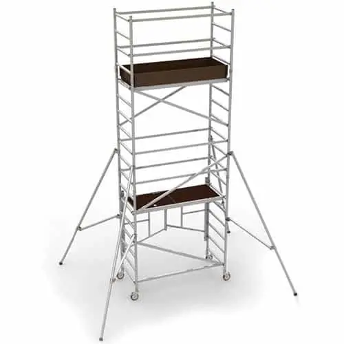 Metaltech Al-Q0106 Adjustable Scaffold Tower – Quick-Set Aluminum System 1