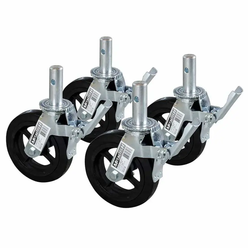 Metaltech M-Mbc8K4 8-Inch Heavy-Duty Scaffold Caster Wheels – 4-Pack 1