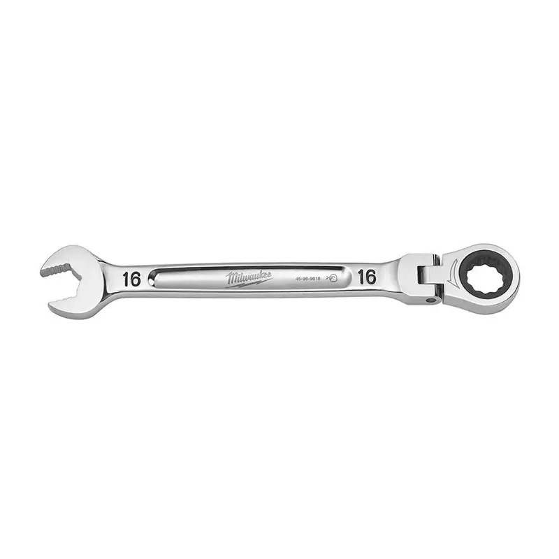 Milwaukee 45-96-9616 16Mm Flex Head Combination Wrench For Tight-Angle Access 1