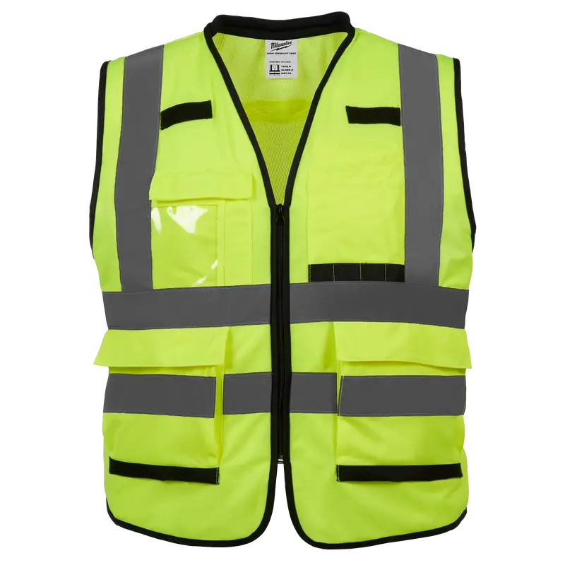 Milwaukee High-Visibility Yellow Safety Vest – L/Xl, Ansi Class 2 Compliant 1
