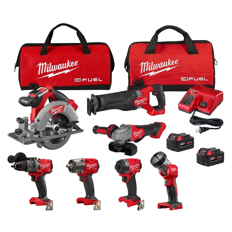 Milwaukee M18 Fuel 7-Tool Cordless Combo Kit 1