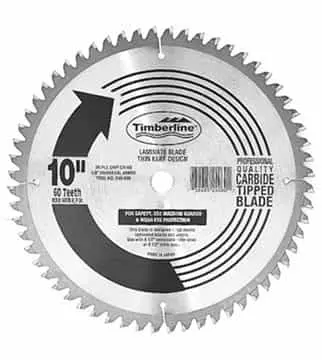 Timberline 250-801 10" 80-Tooth Tcg Saw Blade For Fine Crosscutting 1
