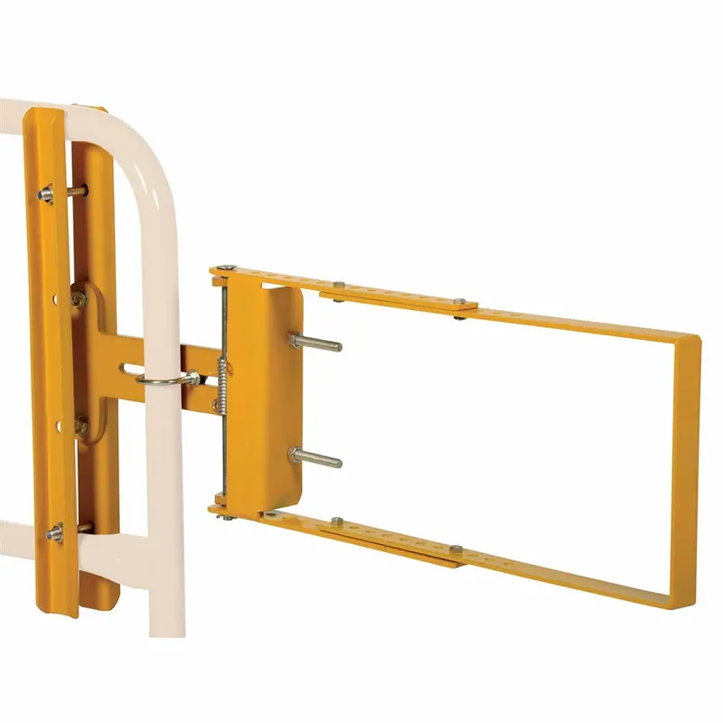 Vestil Self-Closing Safety Gate – Yellow Spg-40-Y, Adjustable 24–40" Width 1