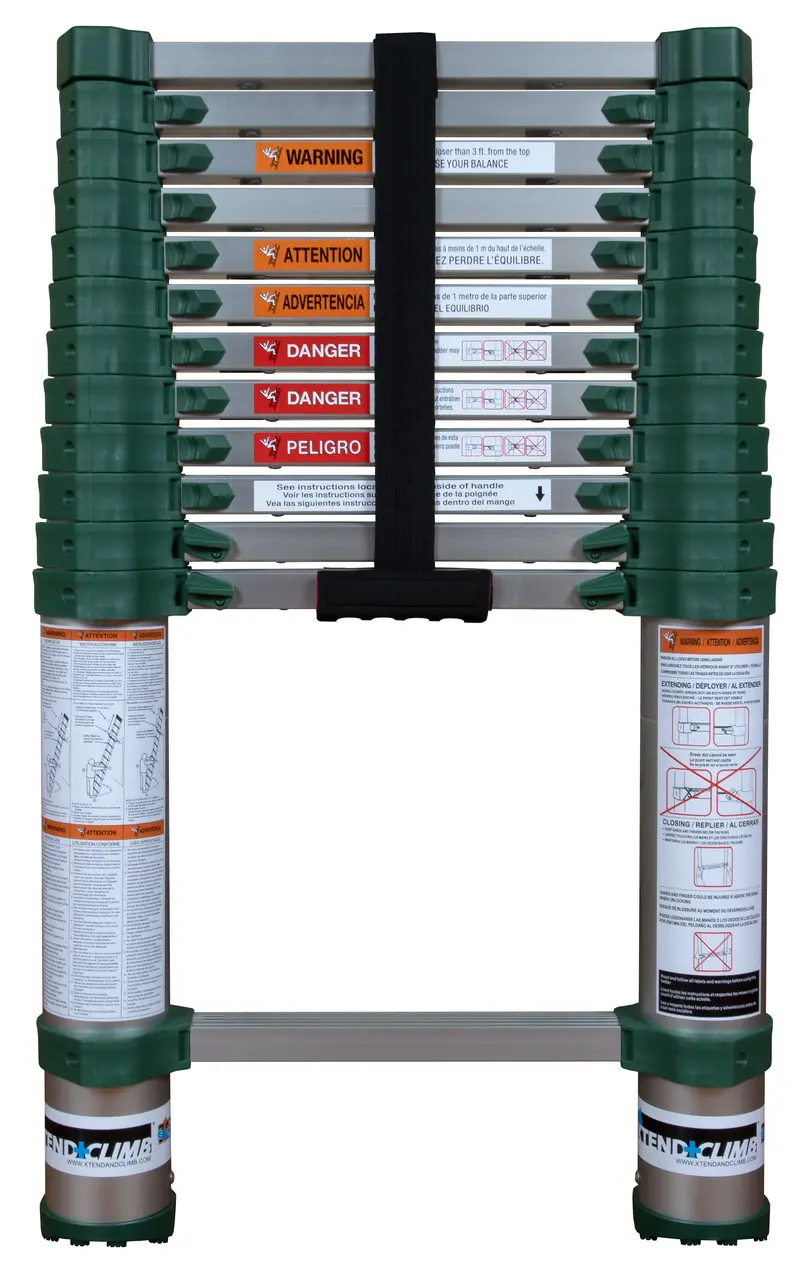 Xtend & Climb 780P+ Telescoping Aluminum Extension Ladder – 12.5 Ft, Ansi Type Ia (300 Lb) 1